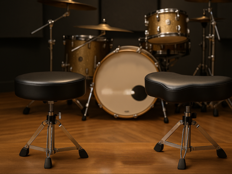 Choosing Between Round and Motorcycle-Style Drum Thrones
