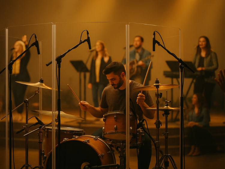 Drum Mic Setup for Live Worship Services